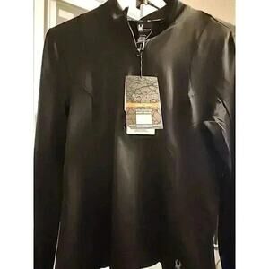 Spyder Shirt Women 1/4 Zip Sz S Black Long Sleeve NWT CR4